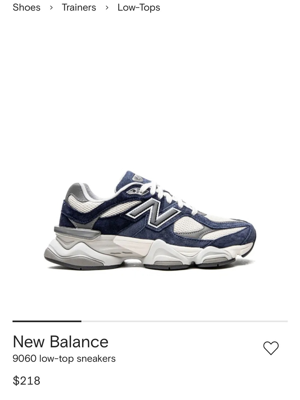 New Balance 9060 Sneakers w Blue and White Lace Options